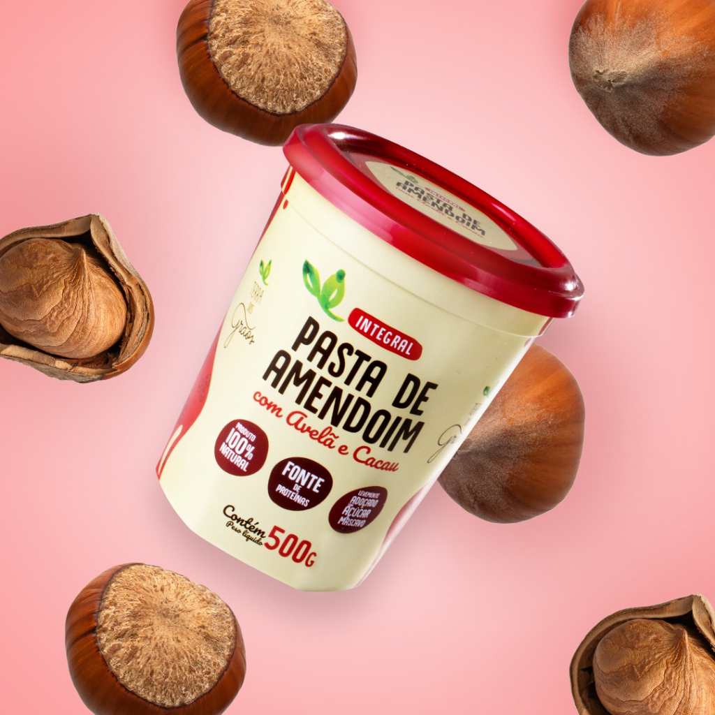 Pasta de Amendoim Integral Avelã e Cacau - 500g