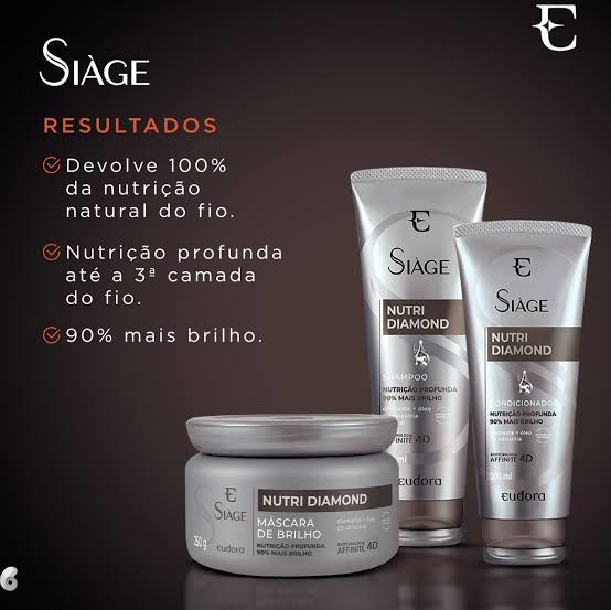 Linha Siàge Nutri Diamond - Eudora