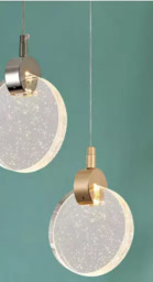 Pendente Redondo Dourado Cristal